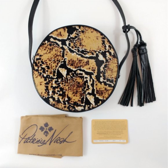 Patricia Nash Bags Patricia Nash Python Calfhair Scafati Crossbody Poshmark